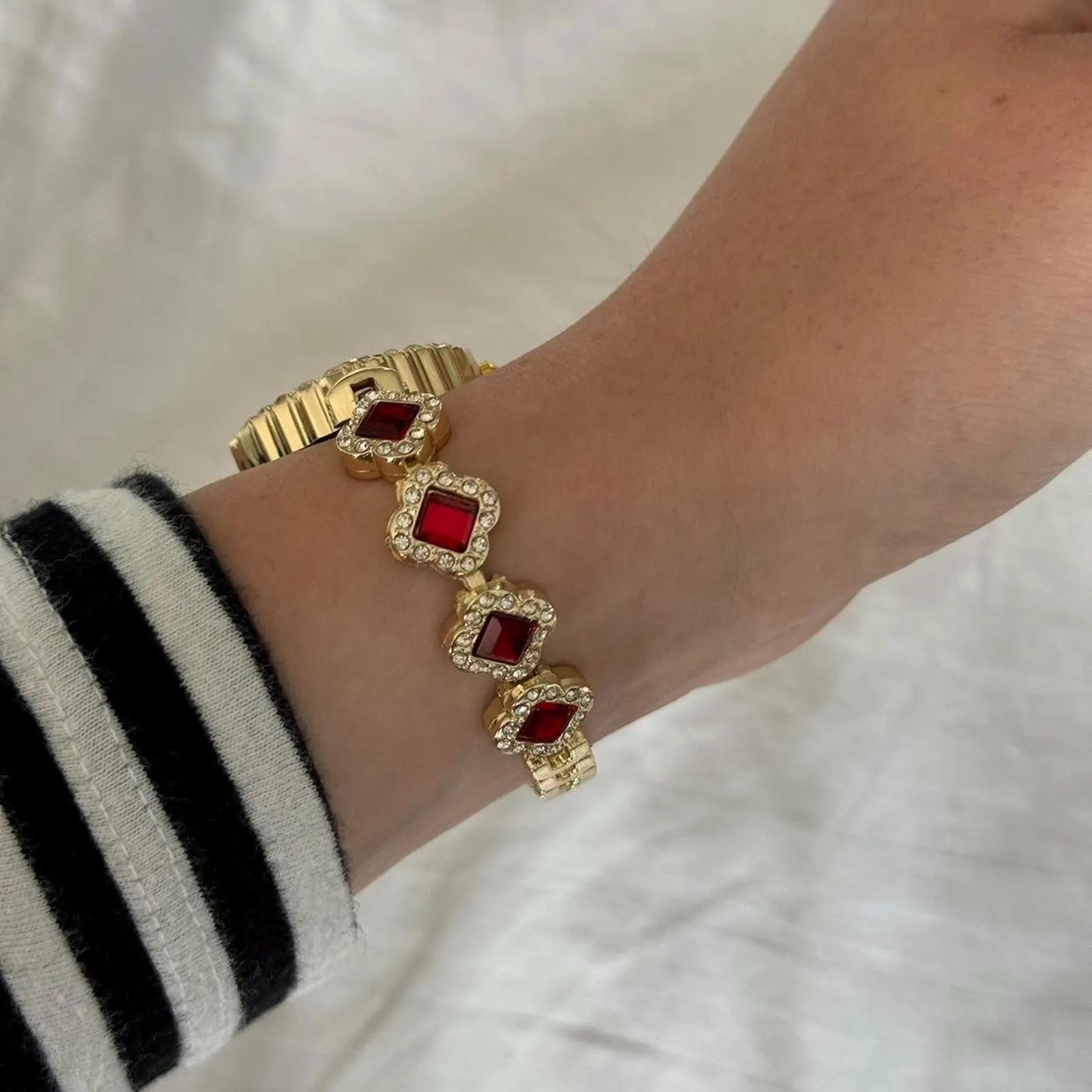 Red Heart Wrist Piece